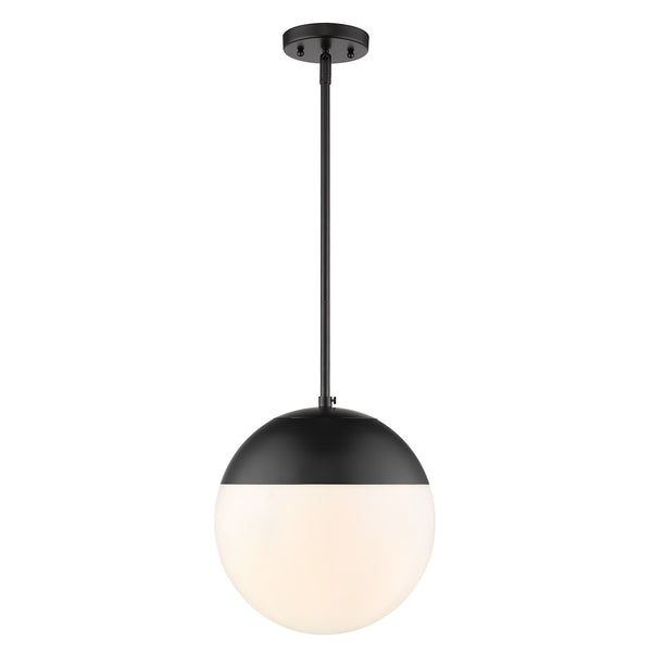 Golden - 3218-L BLK-BLK - One Light Pendant - Dixon - Matte Black