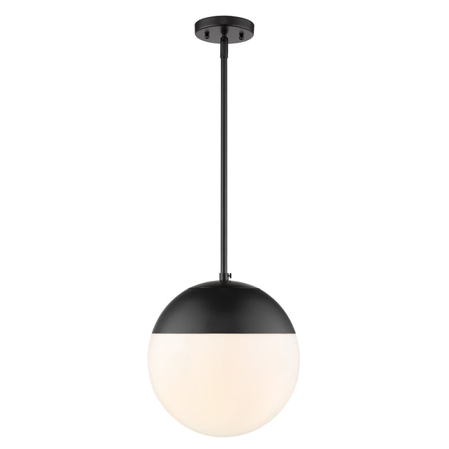 Golden - 3218-L BLK-BLK - One Light Pendant - Dixon - Matte Black