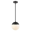 Golden - 3218-S BLK-BLK - One Light Pendant - Dixon BLK - Matte Black
