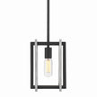 Golden - 6070-M1L BLK-PW - One Light Mini Pendant - Tribeca BLK - Matte Black