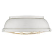 Golden - 7312-FM16 FW - Three Light Flush Mount - Bartlett FW - French White