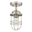 Golden - 9808-SF PW - One Light Semi-Flush Mount - Seaport PW - Pewter