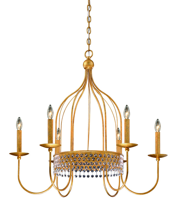 Metropolitan - N7652-705 - Six Light Pendant - Kingsmont - Glitz Gold Leaf