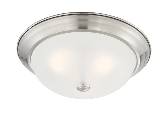 Designers Fountain - 1257L-SP-W - Three Light Flushmount - Decorative Flushmount - Satin Platinum