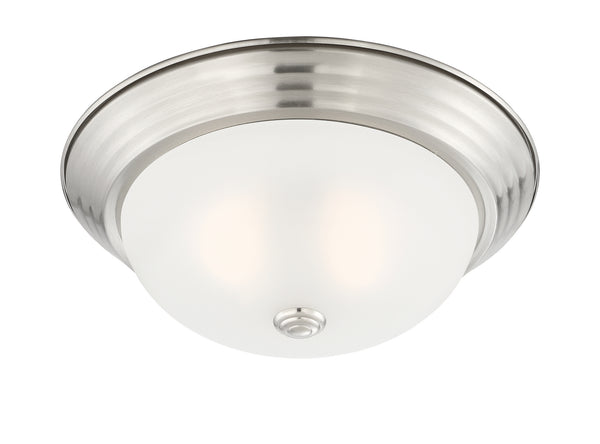 Designers Fountain - 1257M-SP-W - Two Light Flushmount - Decorative Flushmount - Satin Platinum