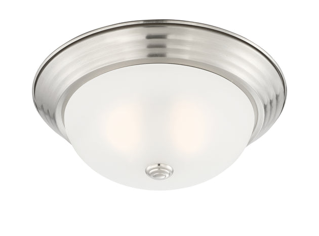 Designers Fountain - 1257M-SP-W - Two Light Flushmount - Decorative Flushmount - Satin Platinum