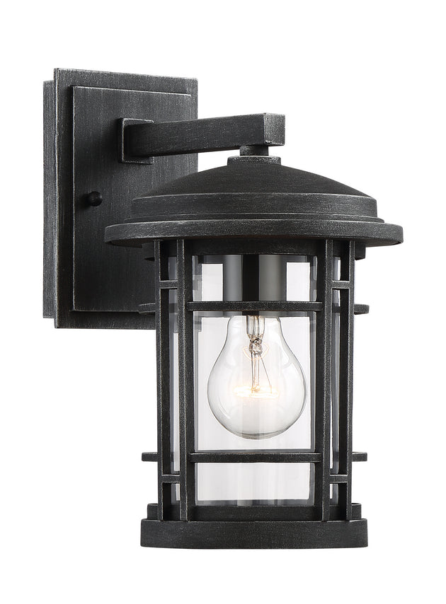 Designers Fountain - 22421-WP - One Light Wall Lantern - Barrister - Weathered Pewter