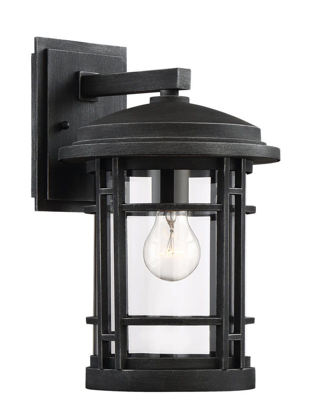 Designers Fountain - 22431-WP - One Light Wall Lantern - Barrister - Weathered Pewter