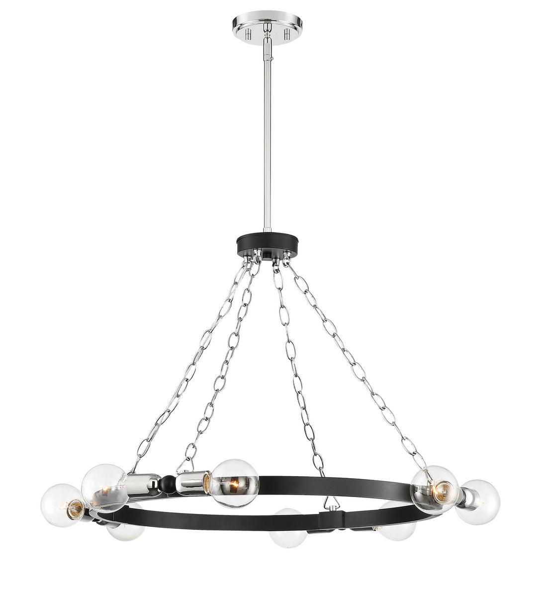 Designers Fountain - 93488-BK - Eight Light Chandelier - Huxton - Black