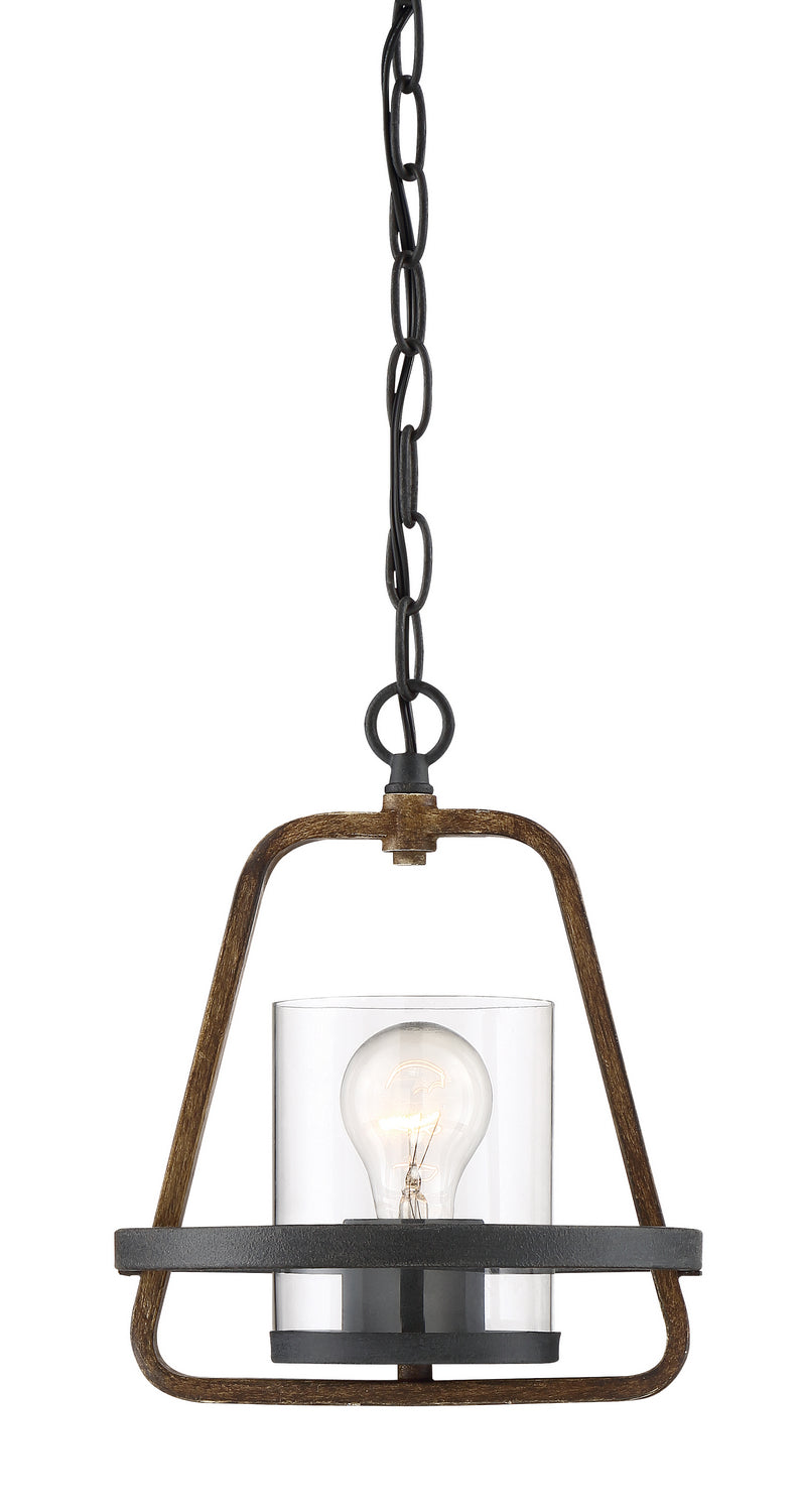 Designers Fountain - 93530-FB - One Light Mini Pendant - Ryder - Forged Black