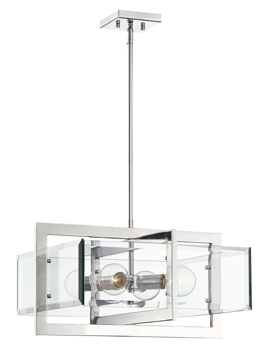 Designers Fountain - 93631-PN - Four Light Pendant - Ethan - Polished Nickel