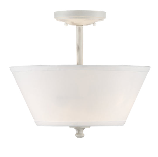 Designers Fountain - 94311-CWW - Two Light Semi-Flush Mount - Newport - Coastal Weathered White