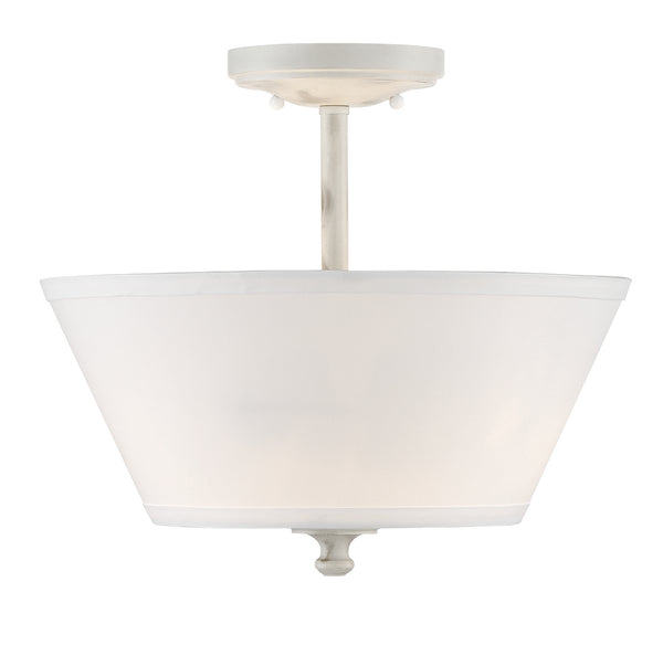 Designers Fountain - 94311-CWW - Two Light Semi-Flush Mount - Newport - Coastal Weathered White