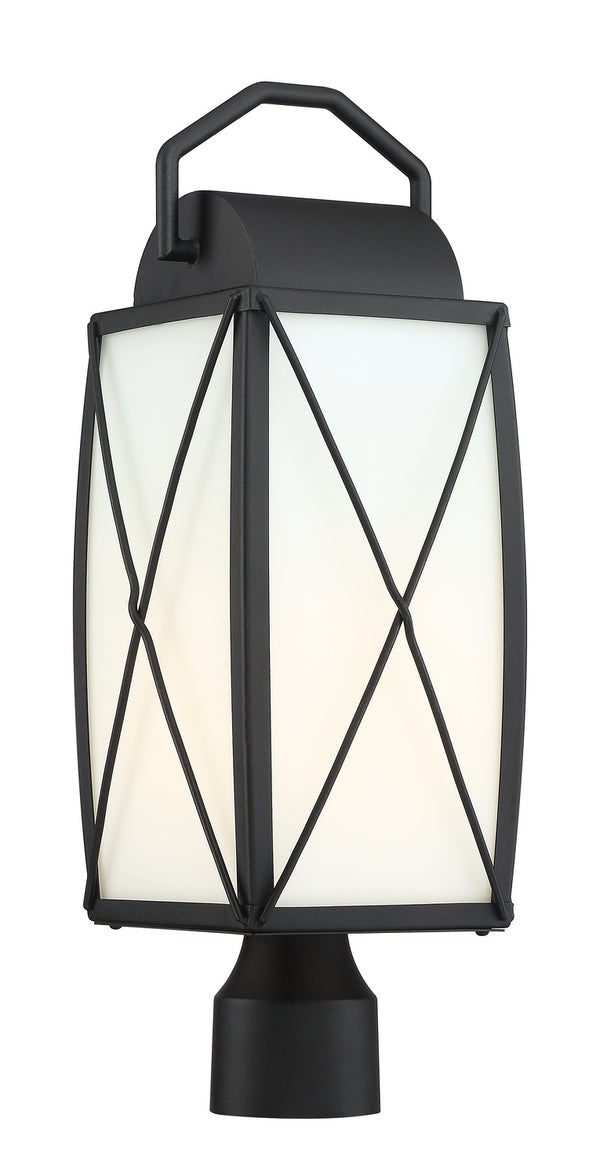 Designers Fountain - 94696-BK - One Light Post Lantern - Fairlington - Black