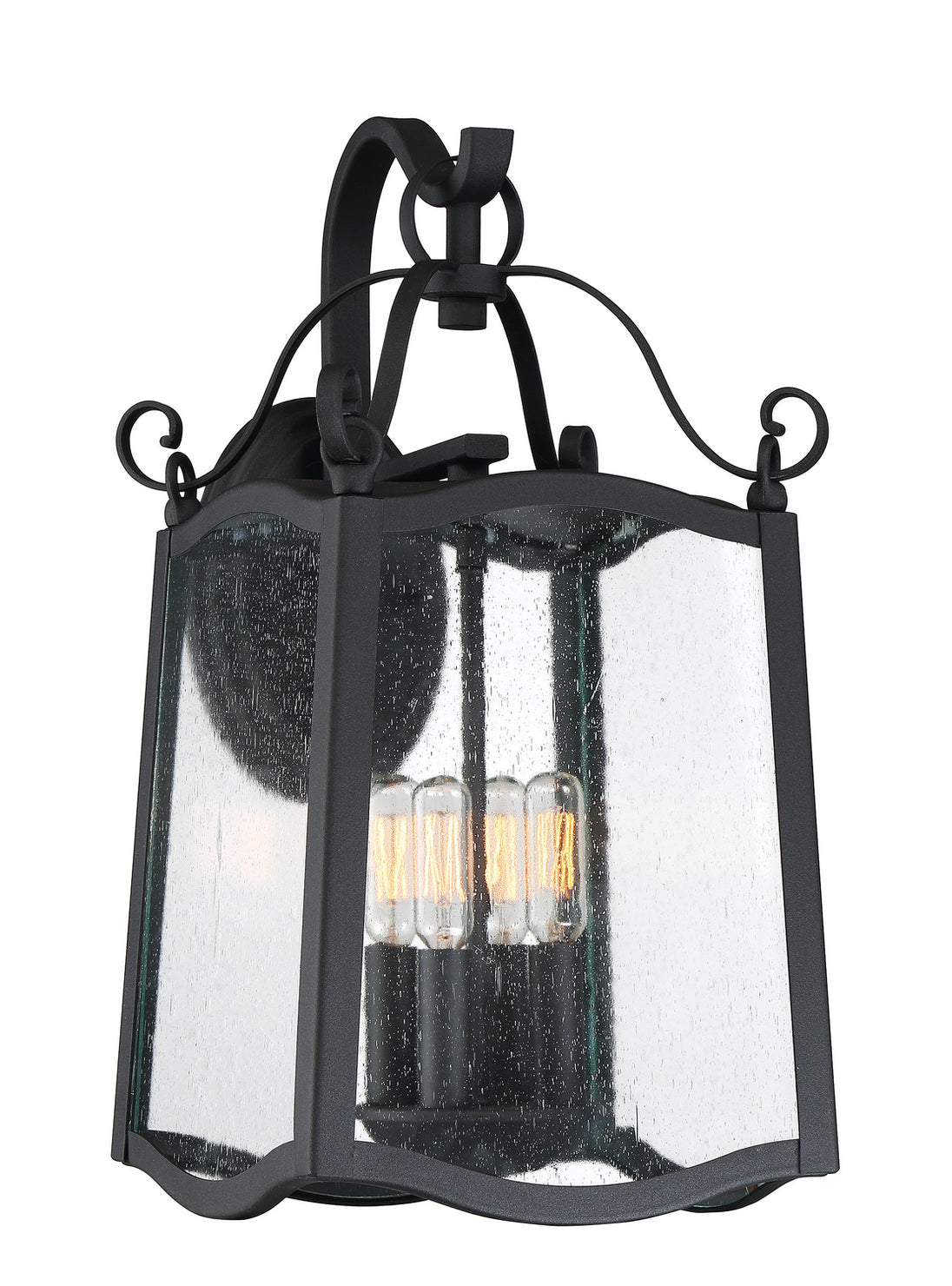 Designers Fountain - 94792-BK - Four Light Wall Lantern - Glenwood - Black