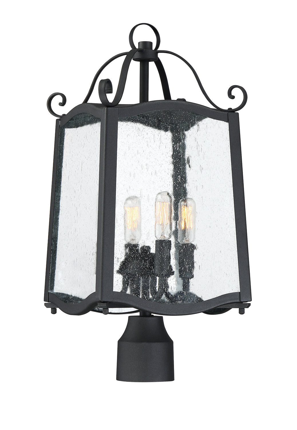 Designers Fountain - 94796-BK - Four Light Post Lantern - Glenwood - Black