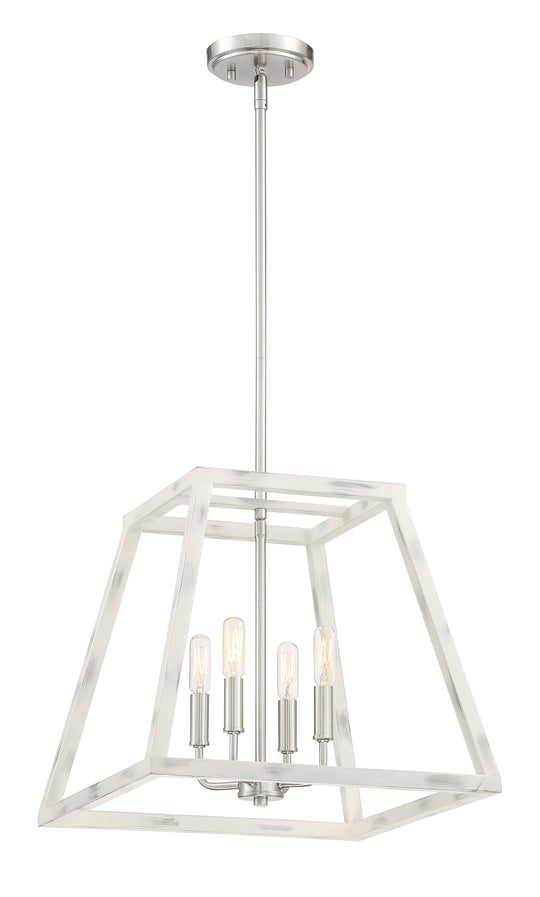 Designers Fountain - 94954-CWW - Four Light Pendant - Rhode - Coastal Weathered White