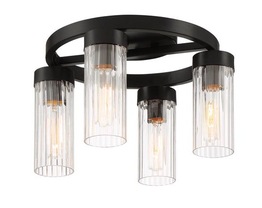 Designers Fountain - 95011-IG - Four Light Semi-Flush Mount - Braden - Iron (Graphite)