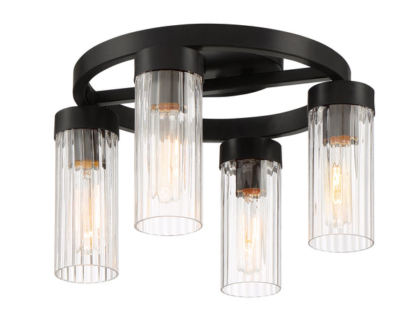 Designers Fountain - 95011-IG - Four Light Semi-Flush Mount - Braden - Iron (Graphite)