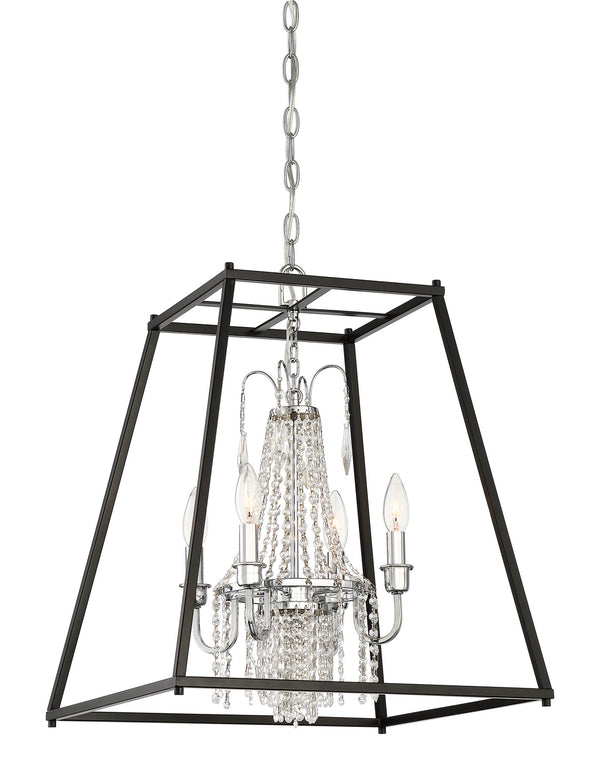 Designers Fountain - 95354-CH - Four Light Foyer Pendant - Maisie - Chrome