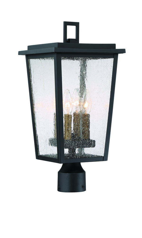 Minka-Lavery - 72756-66G - Four Light Outdoor Post Mount - Cantebury - Coal W/Gold