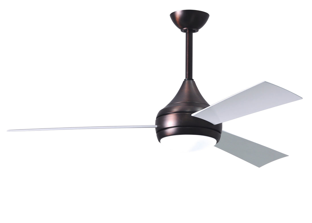 Matthews Fan Company - DA-BB-WH - 52"Ceiling Fan - Donaire - Brushed Bronze