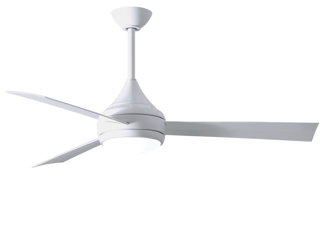 Matthews Fan Company - DA-WH-WH - 52"Ceiling Fan - Donaire - Gloss White