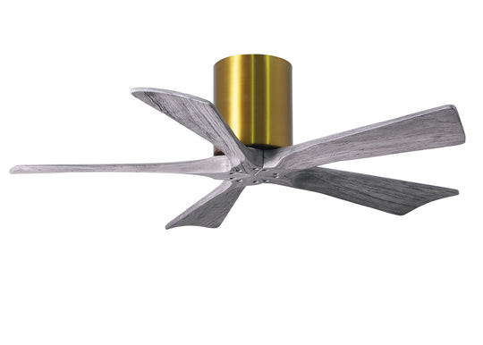 Matthews Fan Company - IR5H-BRBR-BW-42 - 42"Ceiling Fan - Irene - Brushed Brass