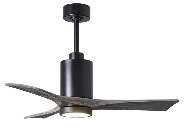 Matthews Fan Company - PA3-BK-BW-42 - 42"Ceiling Fan - Patricia - Matte Black