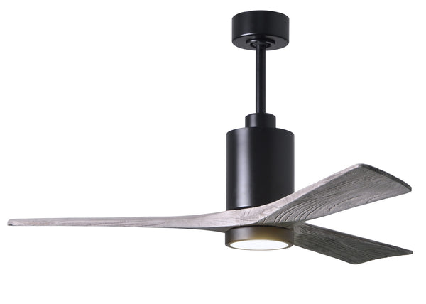 Matthews Fan Company - PA3-BK-BW-52 - 52"Ceiling Fan - Patricia - Matte Black