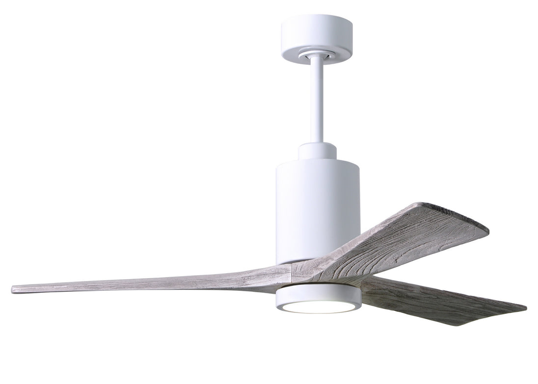 Matthews Fan Company - PA3-WH-BW-52 - 52"Ceiling Fan - Patricia - Gloss White