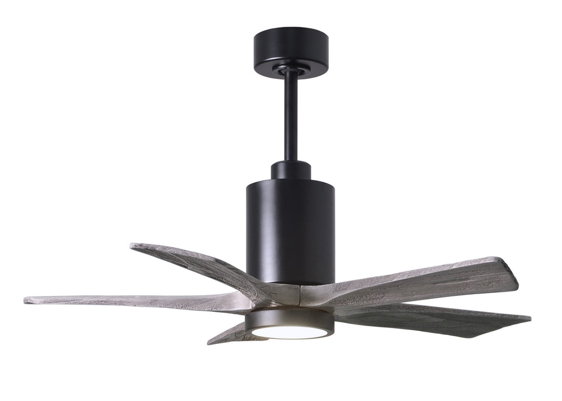 Matthews Fan Company - PA5-BK-BW-42 - 42"Ceiling Fan - Patricia - Matte Black