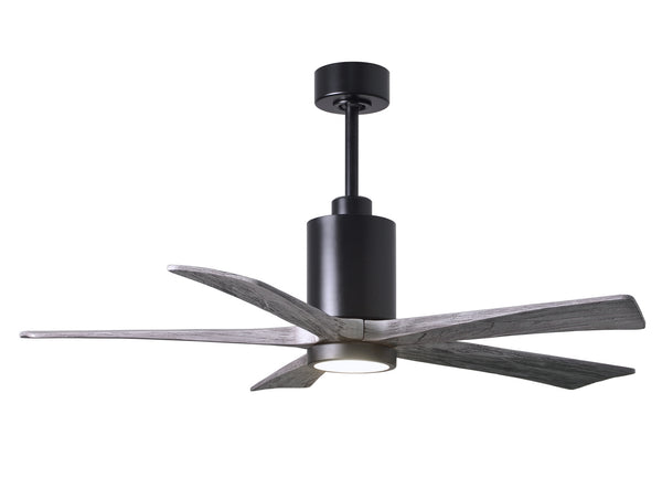 Matthews Fan Company - PA5-BK-BW-52 - 52"Ceiling Fan - Patricia - Matte Black