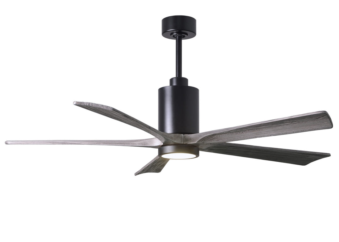 Matthews Fan Company - PA5-BK-BW-60 - 60"Ceiling Fan - Patricia - Matte Black