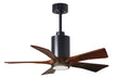 Matthews Fan Company - PA5-BK-WA-42 - 42"Ceiling Fan - Patricia - Matte Black