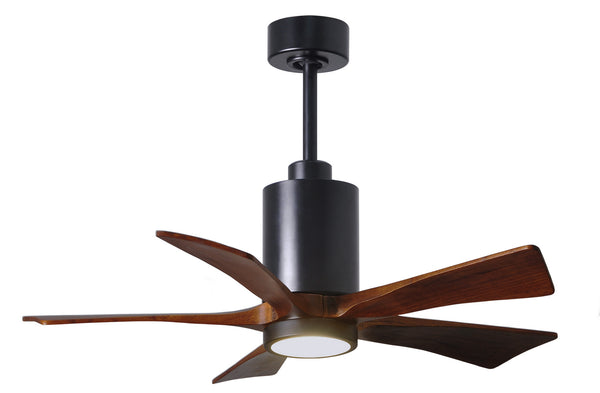 Matthews Fan Company - PA5-BK-WA-42 - 42"Ceiling Fan - Patricia - Matte Black