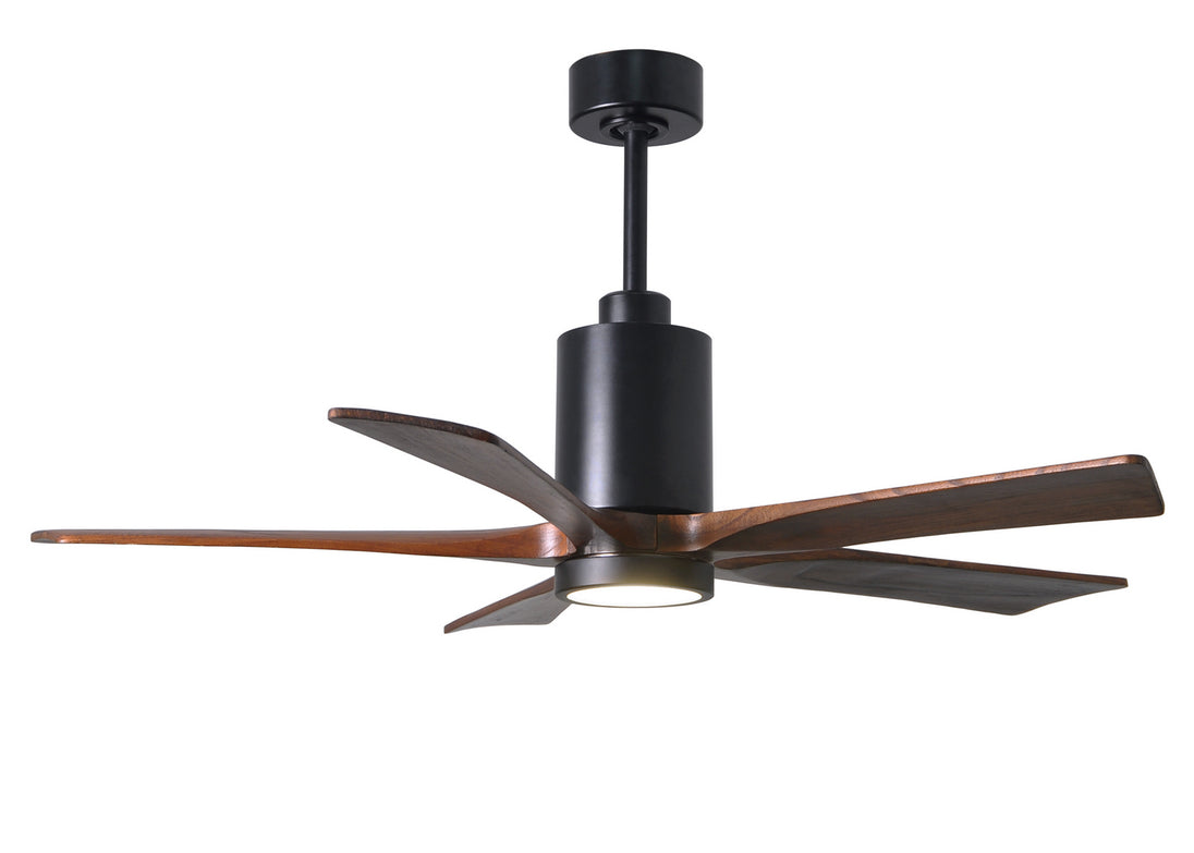 Matthews Fan Company - PA5-BK-WA-52 - 52"Ceiling Fan - Patricia - Matte Black