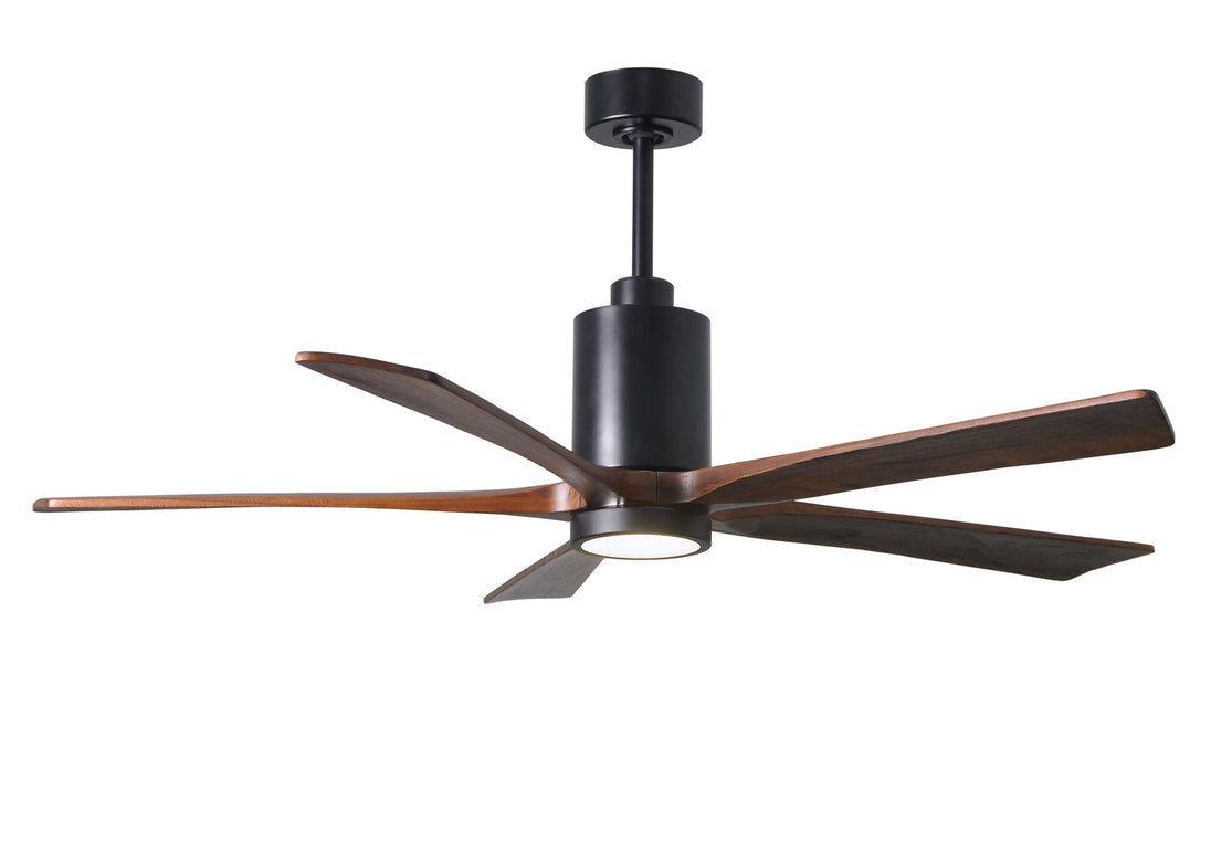 Matthews Fan Company - PA5-BK-WA-60 - 60"Ceiling Fan - Patricia - Matte Black