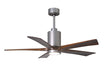 Matthews Fan Company - PA5-BN-WA-52 - 52"Ceiling Fan - Patricia - Brushed Nickel