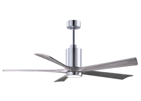 Matthews Fan Company - PA5-CR-BW-60 - 60"Ceiling Fan - Patricia - Polished Chrome