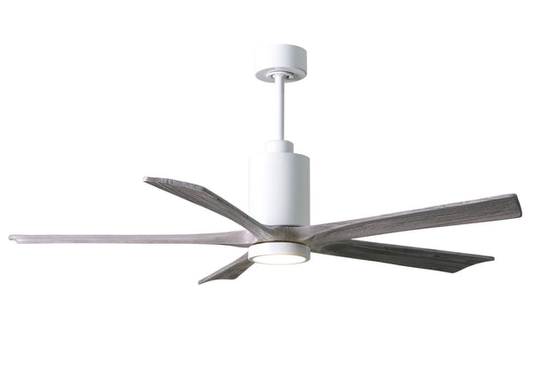 Matthews Fan Company - PA5-WH-BW-60 - 60"Ceiling Fan - Patricia - Gloss White