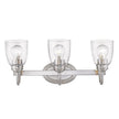 Golden - 8001-BA3 PW-SD - Three Light Bath Vanity - Parrish PW - Pewter