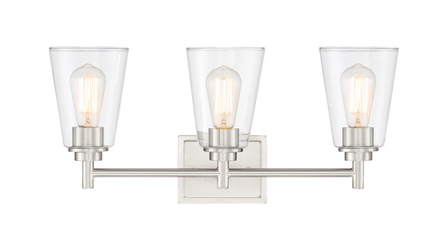 Designers Fountain - 95703-SP - Three Light Bath Bar - Westin - Satin Platinum