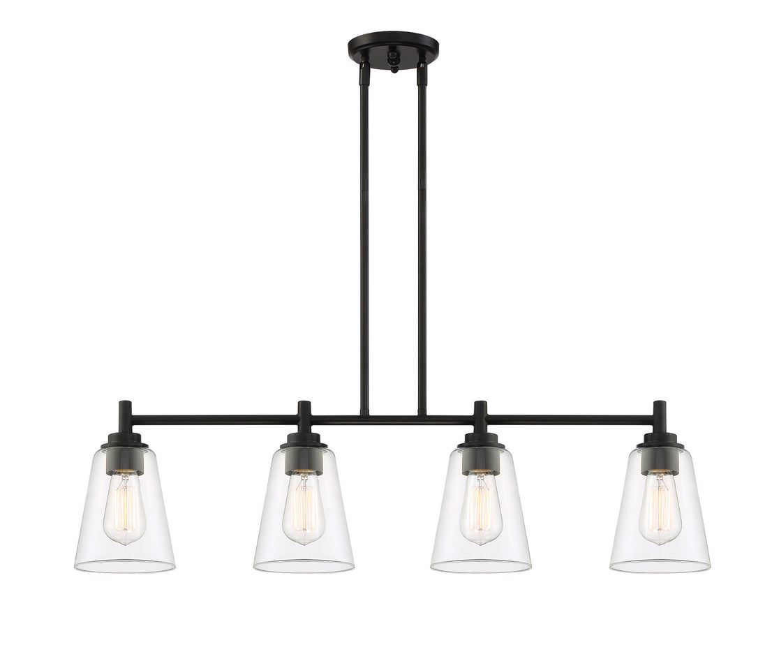 Designers Fountain - 95738-MB - Four Light Island Pendant - Westin - Matte Black