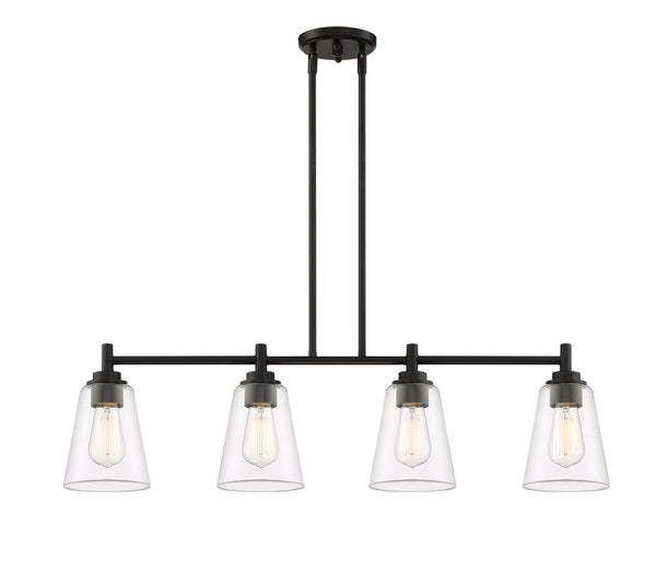 Designers Fountain - 95738-MB - Four Light Island Pendant - Westin - Matte Black