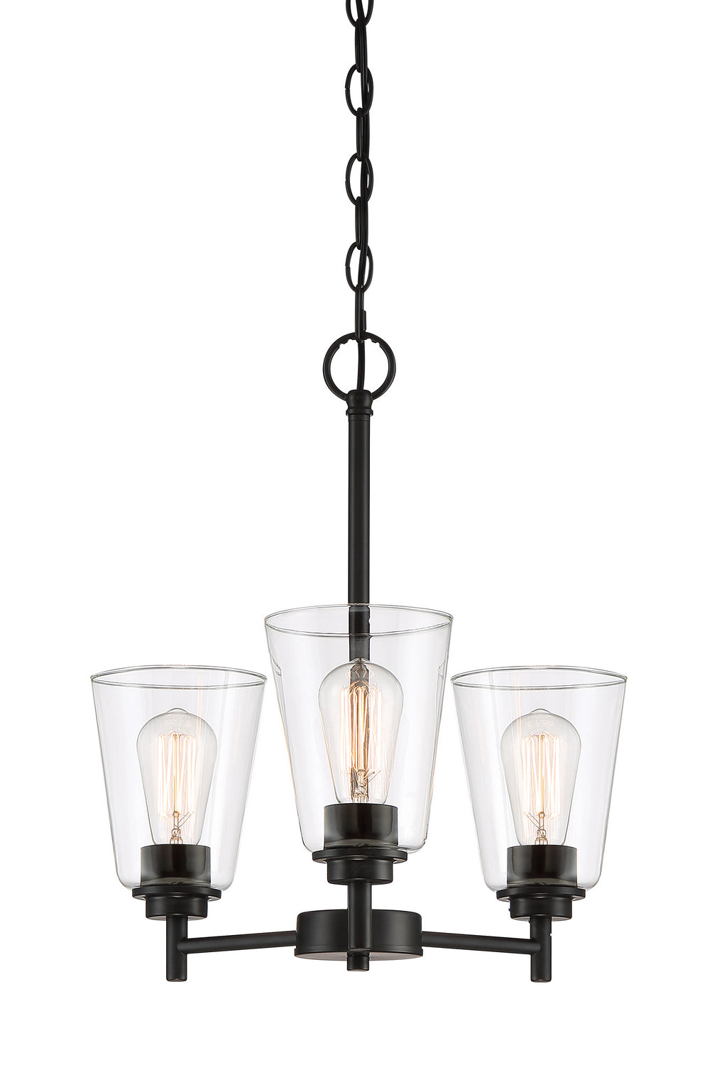 Designers Fountain - 95783-MB - Three Light Chandelier - Westin - Matte Black