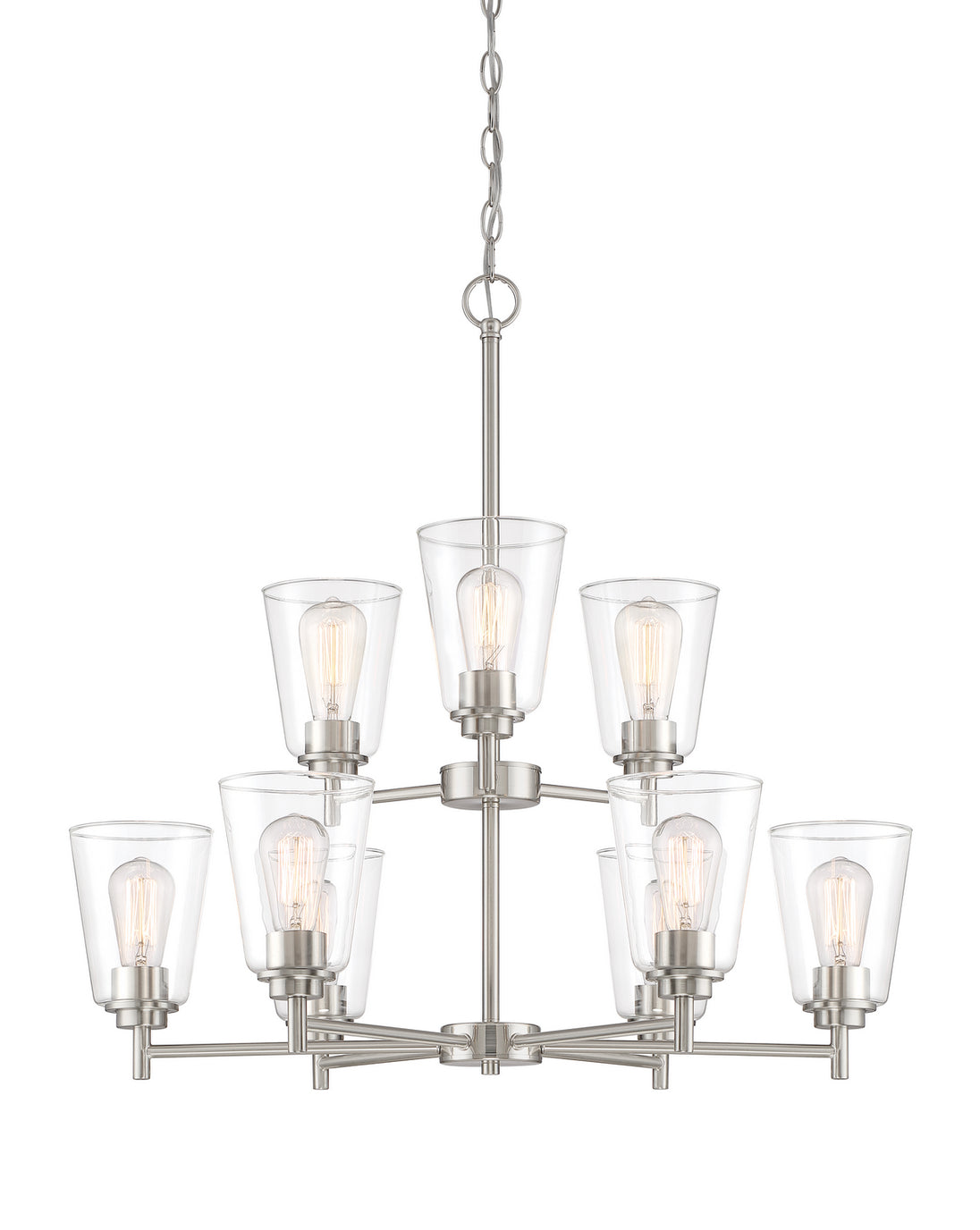 Designers Fountain - 95789-SP - Nine Light Chandelier - Westin - Satin Platinum