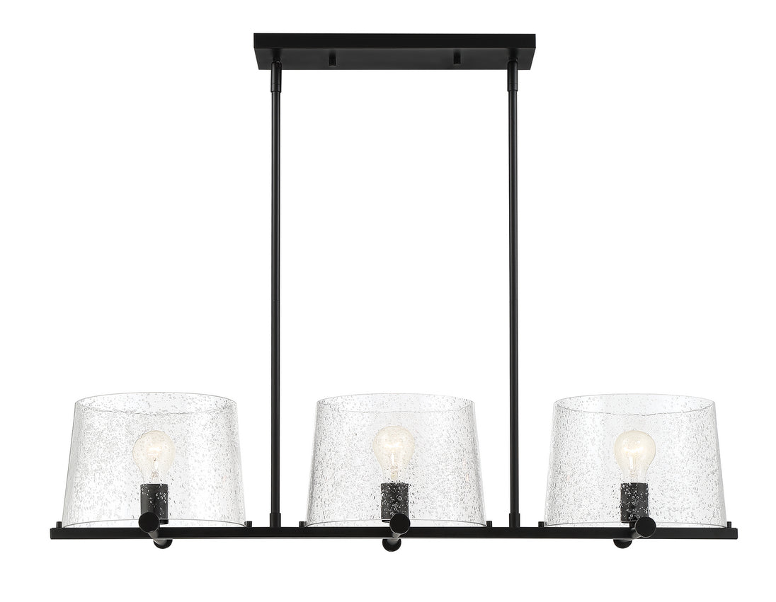 Designers Fountain - 95838-MB - Three Light Island Pendant - Matteson - Matte Black