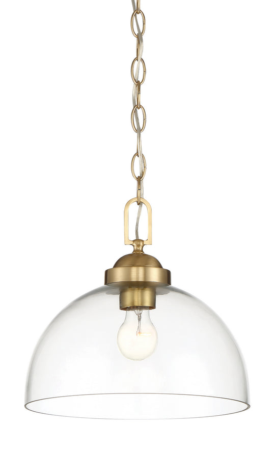 Designers Fountain - 95932-BG - One Light Pendant - Knoll - Brushed Gold