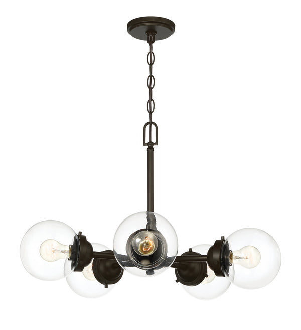 Designers Fountain - 95985-ORB - Five Light Chandelier - Knoll - Oil Rubbed Bronze